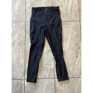 Lululemon Pants Womens 4 Black High Rise Side Pocket Reflective Running Leggings